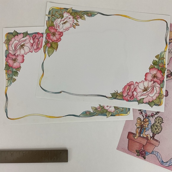 90s scrapbooking sticker & paper collection pen pal journal embellishments - Picture 5 of 7